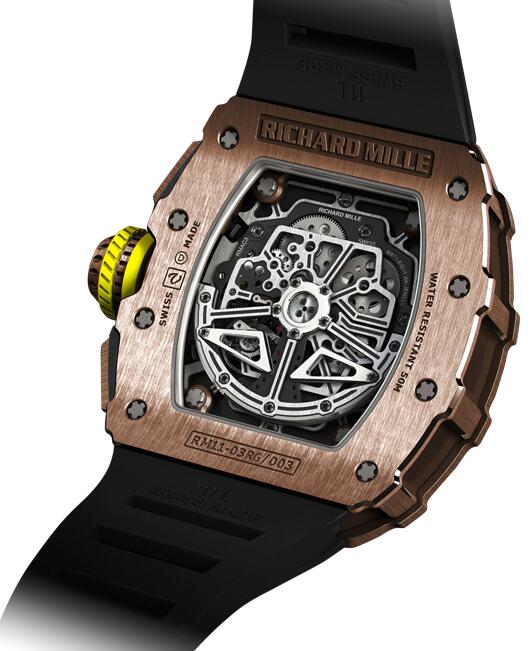 Richard Mille Replica Watch RM 11-03 Gold RM 011 AUTOMATIC FLYBACK CHRONOGRAPH